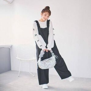 しまむら 辻希美 サロペット ブラック L 新品タグ付き
