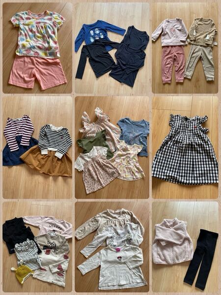 女の子 90〜95サイズ キッズ服 まとめ売り (※写真1〜3枚目までが全部です)