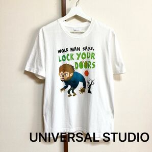 Little MONSTERS/WOLF MAN イラストTシャツ Lウルフマン