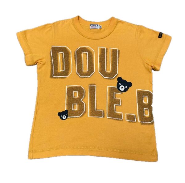 ミキハウスダブルビー 110 半袖Tシャツ 夏物トップス 平成レトロ クマ柄 男の子 女の子 Bくん プッチーくん ビーンズくん