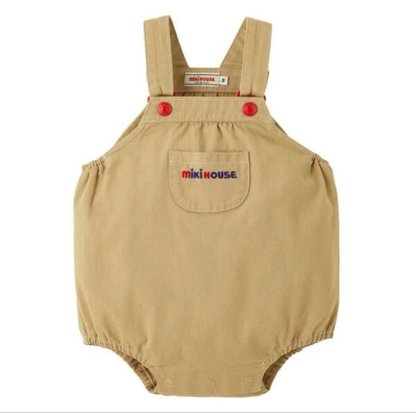 ミキハウス 70〜80 ダルマオール 夏物ロンパース ベビー服 レトロ レア 現行品 00s 男の子 女の子 Y2K