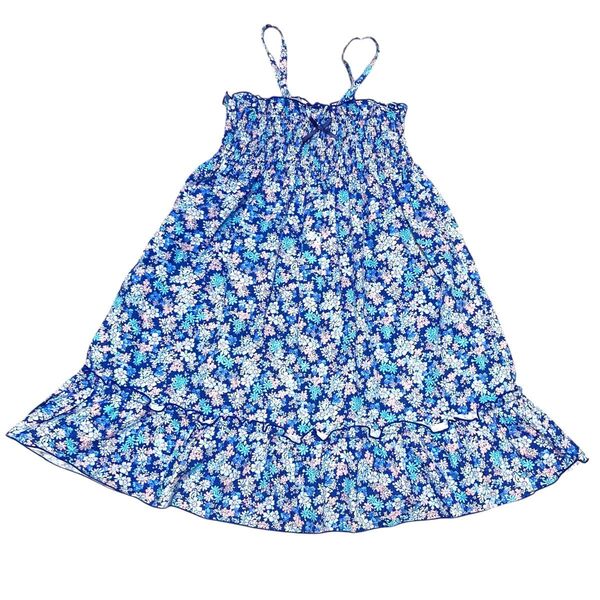 美品 マザウェイズ 140 夏物 ワンピース 女の子 女児 おでかけ カジュアル 花柄 総柄