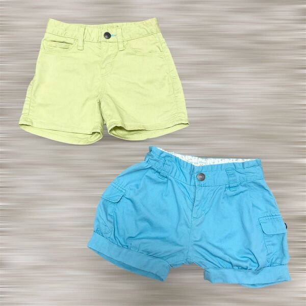 ユニクロ 110 夏物 ショートパンツ 短パン まとめ売り 2枚セット キュロット 半ズボン 女の子 夏用 ボトムス ハーフパンツ