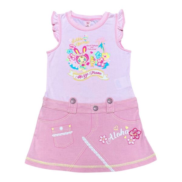 メゾピアノ 100 ワンピース ベリエちゃん 平成レトロ 女児 Y2K 00s ミミポポ Tシャツ