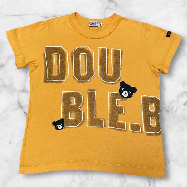 ミキハウスダブルビー 110 半袖Tシャツ 夏物トップス 平成レトロ クマ柄 男の子 女の子 Bくん プッチーくん ビーンズくん
