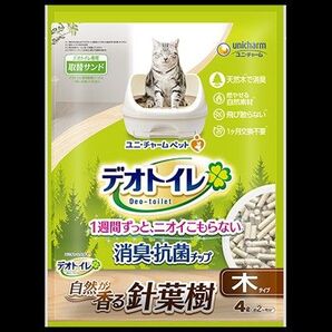 デオトイレ針葉樹の消臭・抗菌チップ4L 3袋セット