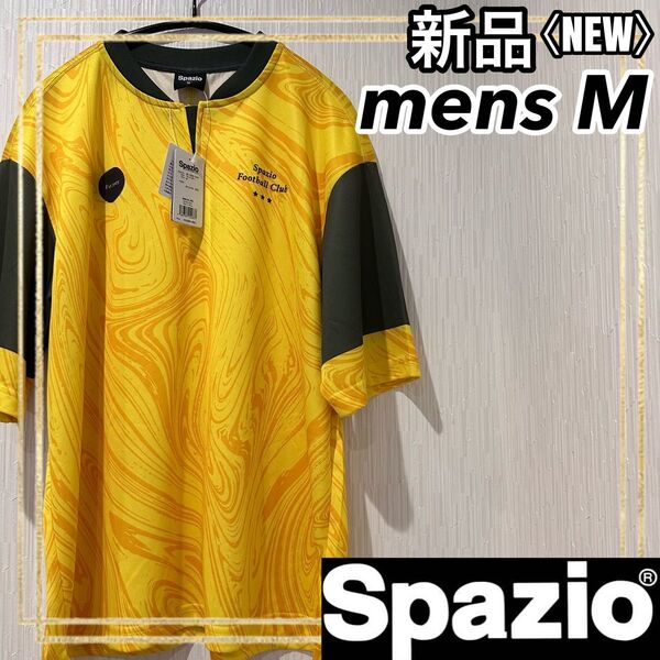 SPAZIOスパッツィオ サッカー半袖TシャツオーバーサイズマーブルメンズM新品