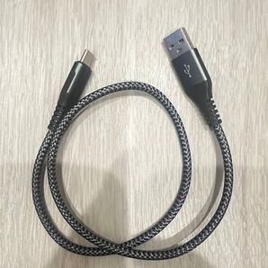 USBタイプCケーブル 1セット USB-C & USB-A 携帯充電ケーブル 59cm スマホ充電コード 急速充電