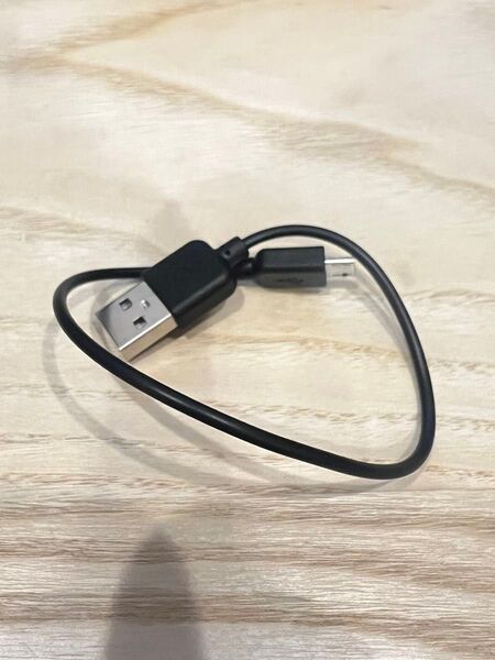 ケーブル 充電通信ケーブル USB マイクロUSB A-microB 20cm 黒色