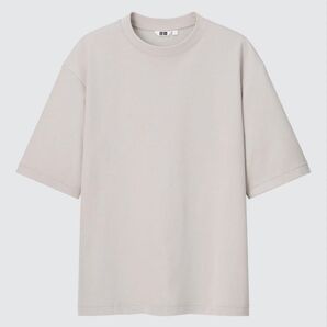 ユニクロ エアリズムコットンオーバーサイズTシャツ 5分袖 UNIQLO