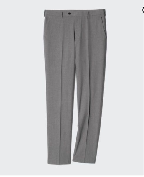 ユニクロ 感動パンツ グレー ウールライク UNIQLO スラックス