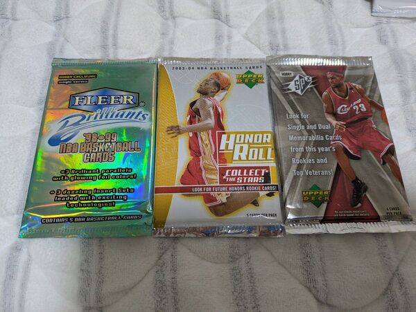 昔のカード☆NBA☆【未開封パックセット③】激レアカード封入か!!!