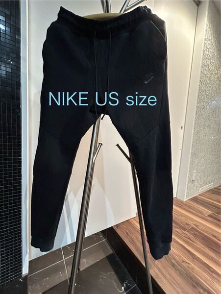 NIKE テックフリース パンツ USサイズ ナイキ スウェットパンツ ボトムス ワンポイント メンズ XL LL ブラック 黒