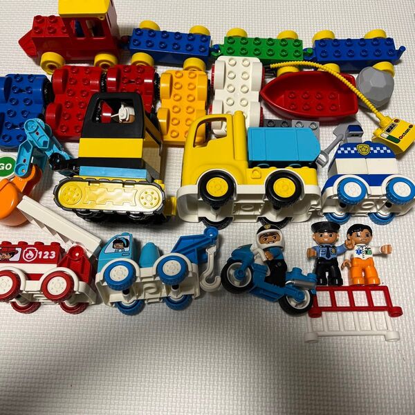 LEGO デュプロ まとめ売り 働く車 セット ショベルカー クレーン