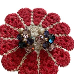 マルチカラー イヤリング イヤリング クリップ式