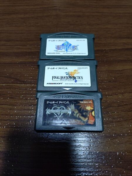 ゲームボーイアドバンス ソフトのみ 新約聖剣伝説 ファイナルファンタジータクティクス キングダムハーツ 3本セット