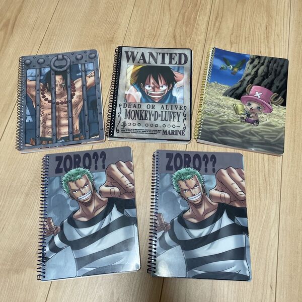 ONE PIECE ワンピース ノート ルフィ エース チョッパー ゾロ ボンクレー 未使用