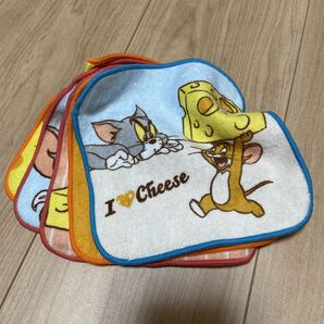 トムとジェリー ミニタオル 5枚セット 15×15
