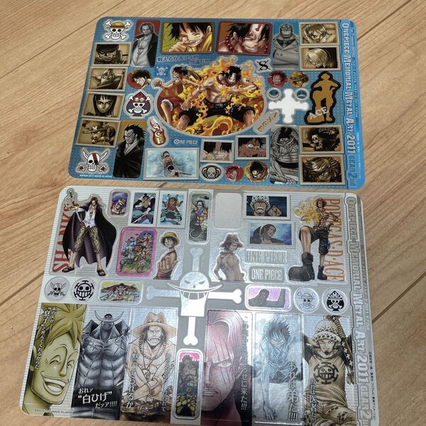 ONE PIECE ワンピース シール ルフィ エース シャンクス 2枚