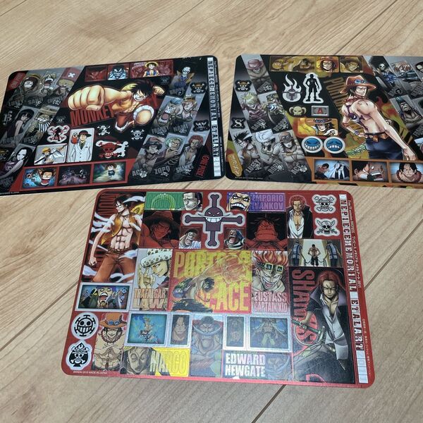 ONE PIECE ワンピース シール ルフィ エース シャンクス 3枚