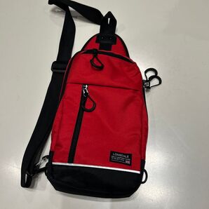 LONSDALE ボディバッグ レッド