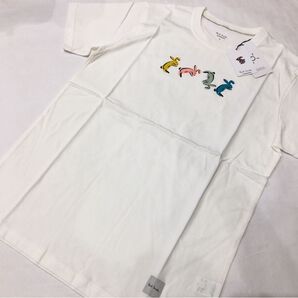 M サイズ 新品 ポールスミス ラビットプリント ホワイト 半袖 カットソー 半袖Tシャツ ラッキーバニー