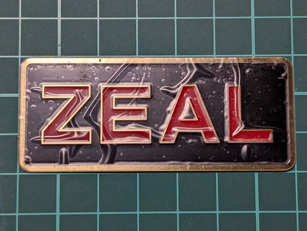 ZEAL メタルプレート ズイール ステッカー
