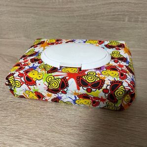 ヒスミニ柄のおしりふきポーチ