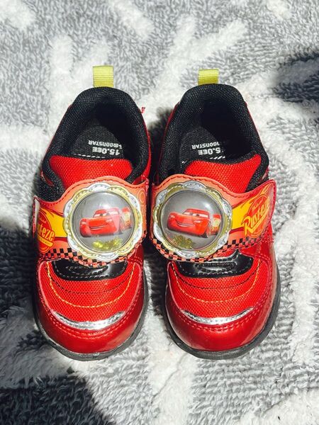 カーズ 靴 1回使用 超美品 シューズ スニーカー 15cm 男の子 運動靴 キッズ