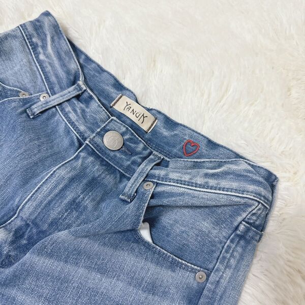 YANUK ×金子綾 ハイライズ スリム テーパード デニムパンツ KSX 24 デニムパンツ ジーンズ 57183505