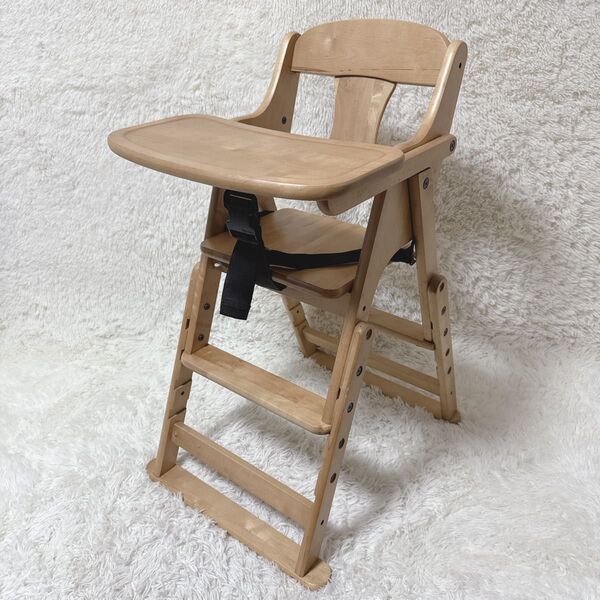 澤田木工所 セットアップチェア ハイローチェア 2way ベビーチェア ハイチェア 木製ハイチェア 折り畳み式