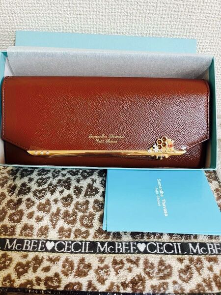 サマンサタバサ プチチョイス ディズニーくまのプーさん長財布 ブラウン茶色 新品、未使用