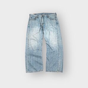古着 00s LEVI’S 569 デニムパンツ ライトブルー 色落ち 極太 リーバイス ジーパン cityboy ワイド