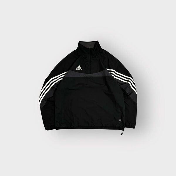 古着 00s adidas リバーシブル プルオーバー ナイロンジャケット 短丈 アディダス ウィンドブレーカー cityboy