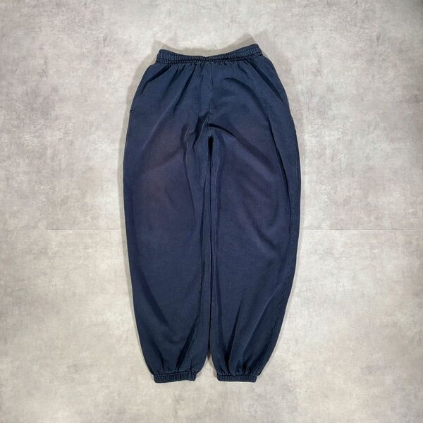 古着 90s D.A.C スウェットパンツ 極太 ダークネイビー ワイド ルーズ イージーパンツ ジョガーパンツ 薄手 無地