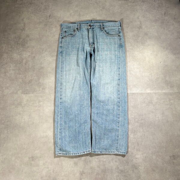 古着 00s LEVI’S 569 デニムパンツ ライトブルー 色落ち 極太 リーバイス ジーパン cityboy ワイド
