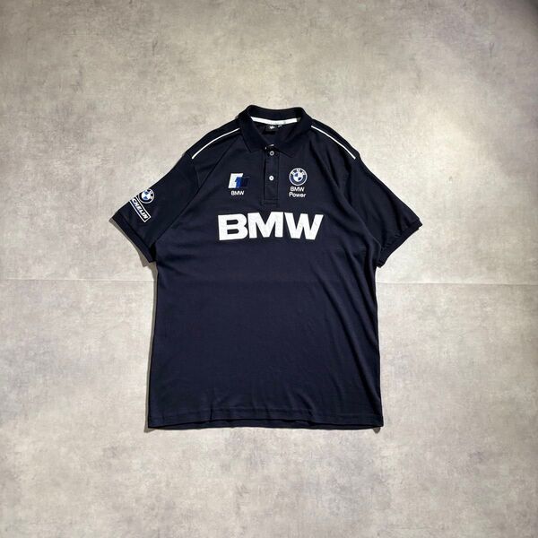 古着 00s〜 BMW ポロシャツ ブラック 企業 cityboy ストリート 車 半袖 海外ストリート 夏服