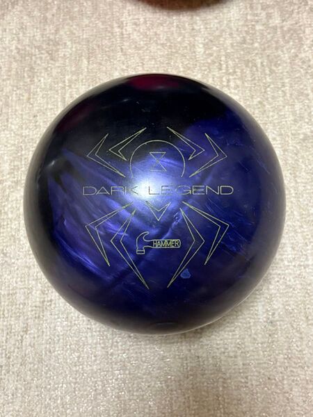 ブラックウィドーダークレジェンド 15p 3oz ハンマー ボウリングボール ボウリング ブラックウィドー 旧工場
