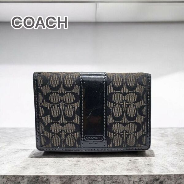 COACH コーチ シグネチャー 名刺入れ カードケース483807
