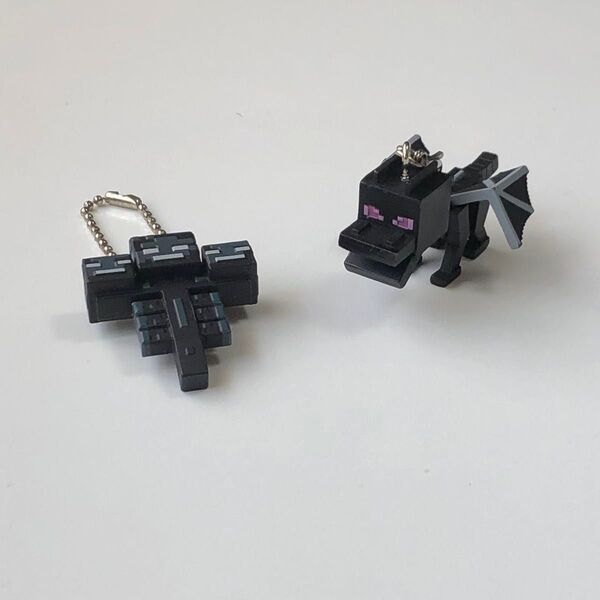 マインクラフト スイングマスコット めじるしアクセサリー エンタードラゴン ウィザー ガチャ キーホルダー