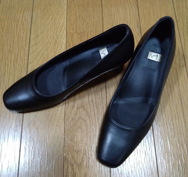 【美品】イング ing 本革プレーンパンプス 22cm