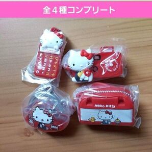 ハローキティなつかしアイテムミニチュアコレクションガチャ ガチャガチャ フルコンプ ボストンバッグ カメラ 電卓 プチパース 新品