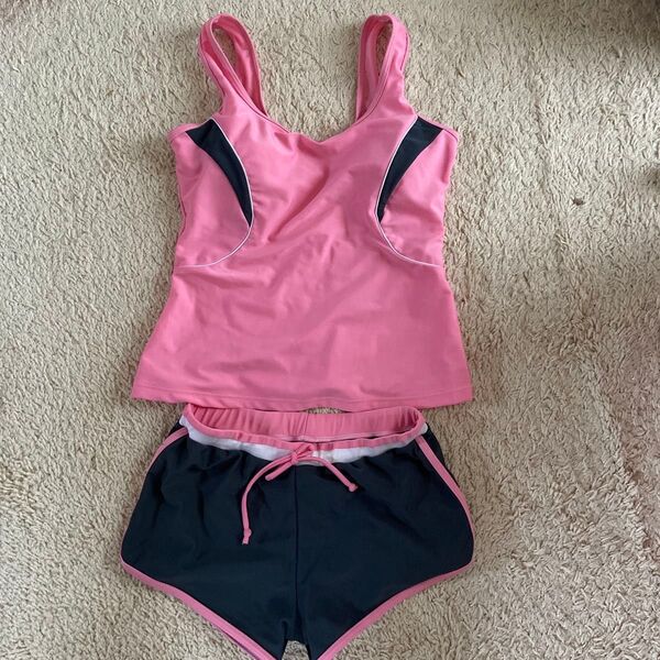 フィットネス水着 セパレート水着2点セット