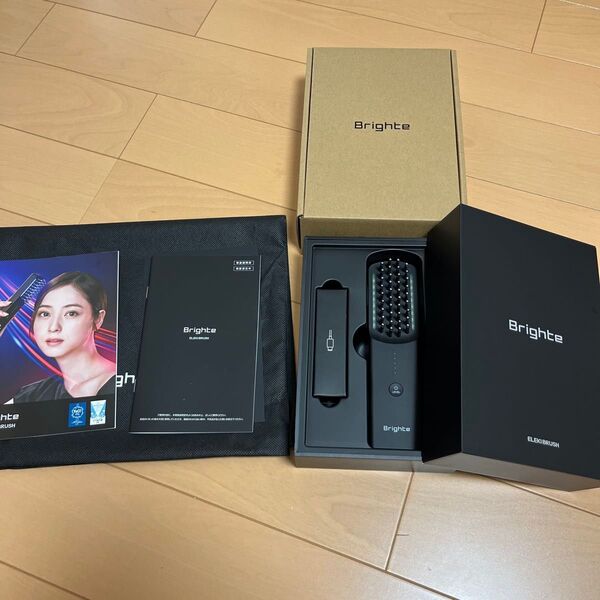 【美品】BRIGHTE ブラシ型美顔器 ELEKI BRUSH (エレキブラシ) BRT-FS145