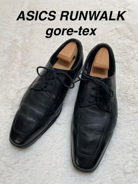 ASICS RUNWALK gore-tex ビジネスシューズ 26.5cm 革靴 黒 WR410L アシックス ランウォーク