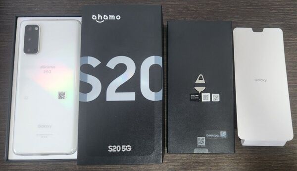Galaxy S20 5G SC-51A 6.2インチ メモリー12GB ストレージ128GB Cloud White ドコモ