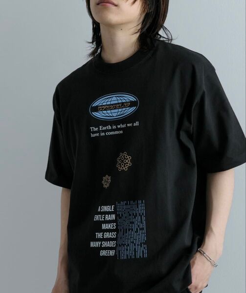 SENSE OF PLACE ロゴグラフィックTシャツ(5分袖) A