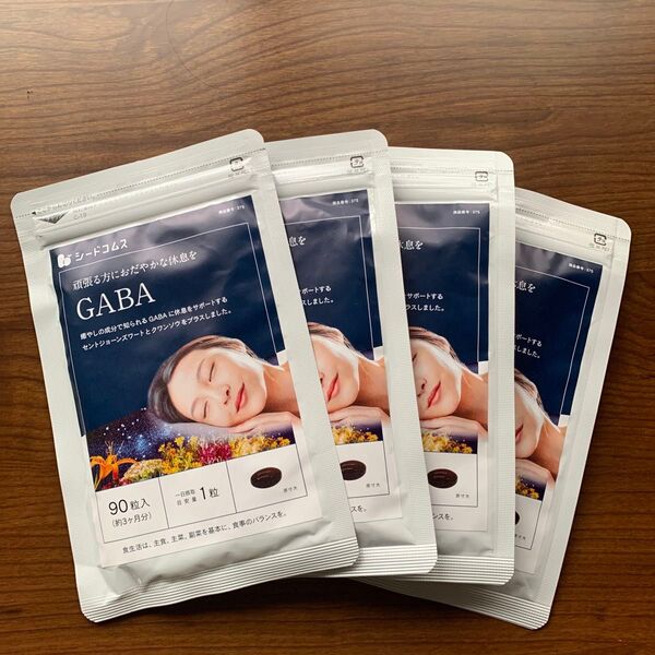 GABA (ギャバ ) 約3カ月分x4袋 シードコムス 新品未開封