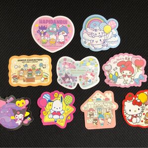 【未使用品】サンリオキャラクターズ シール 9枚セット Furuta