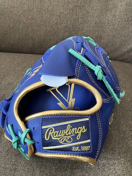 Rawlings 軟式 投手用 野球 グローブ 投手用 右投げ ハイパーテックカラーシンク インディゴ